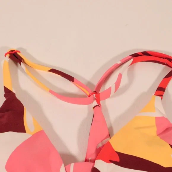 NWT Seafolly X Revolve Cut Copy Multi Strap Bralette in Tangelo - Picture 5 of 15